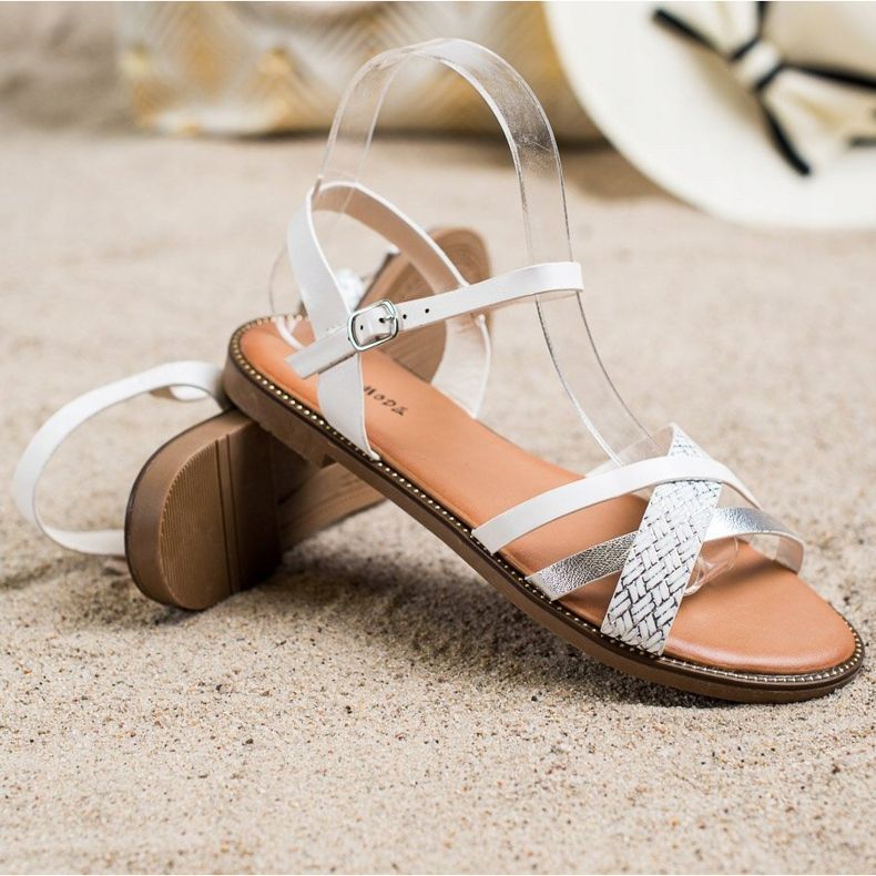 Laura Mode Sandali casual bianco 1