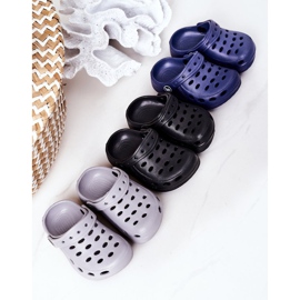 Pantofole per bambini Foam Kroks Grey Lucas grigio 1