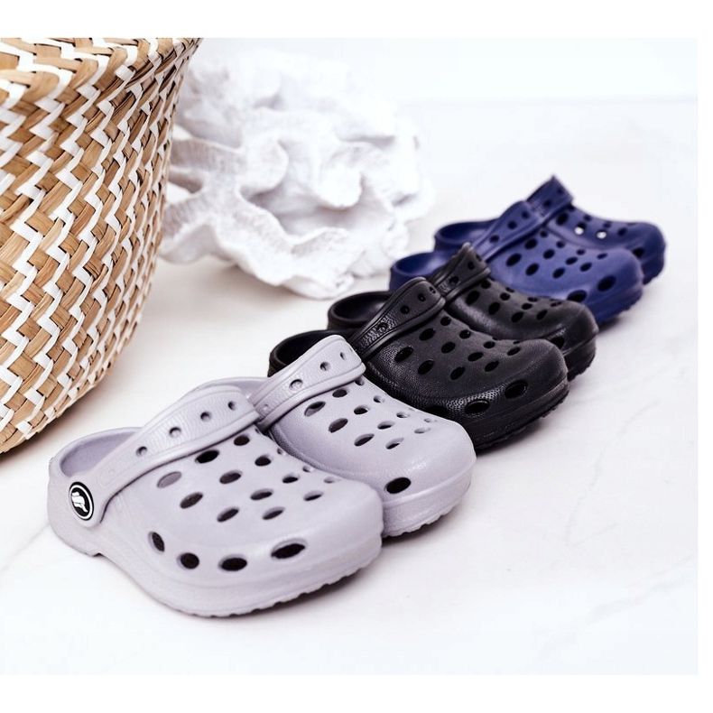 Pantofole Bambini Schiuma Crocs Nero Lucas 2