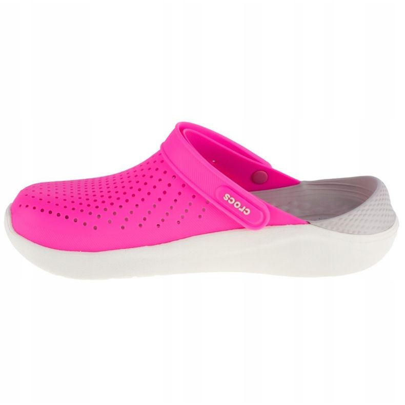Zoccolo Crocs LiteRide 204592-6QV rosa 1