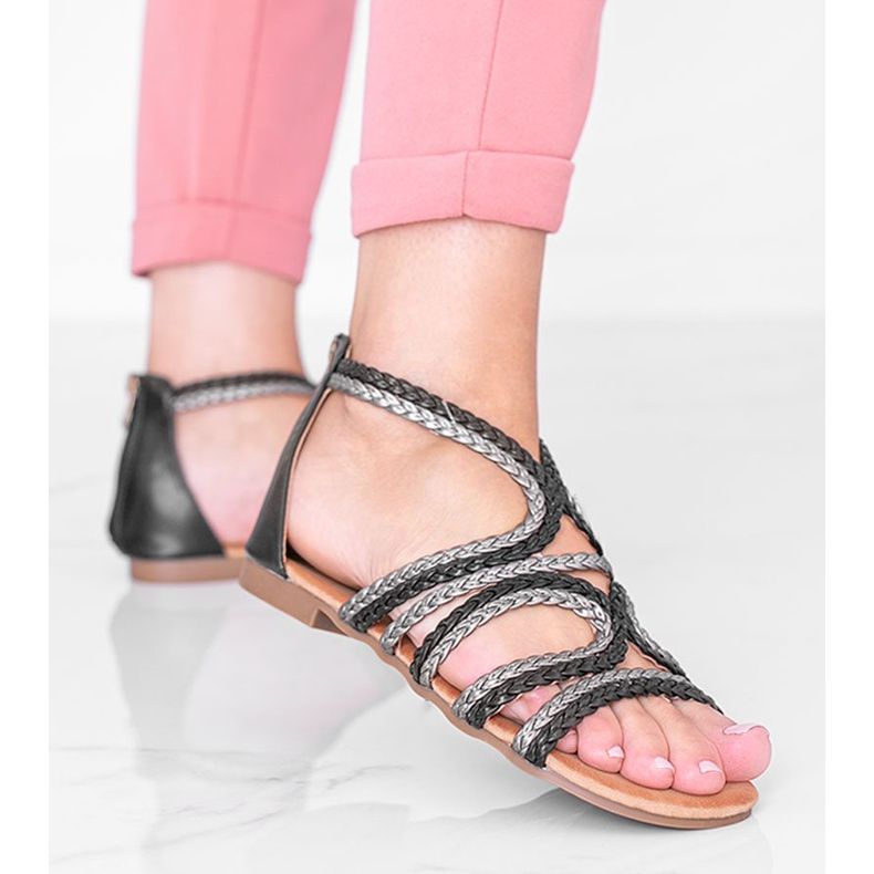 Sandali da donna Black Velvet Night nero 1