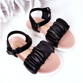 FR1 Sandali Aimy Neri Per Bambini Con Velcro nero 3