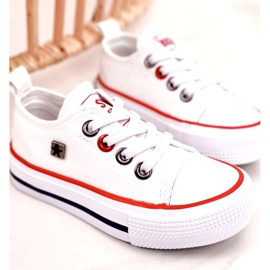 Sneakers basse classiche per bambini Big Star HH374089 Bianco bianca 4
