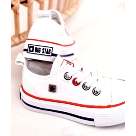 Sneakers basse classiche per bambini Big Star HH374089 Bianco bianca 5