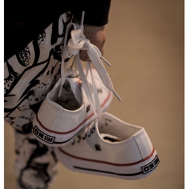 Sneakers basse classiche per bambini Big Star HH374089 Bianco bianca 2