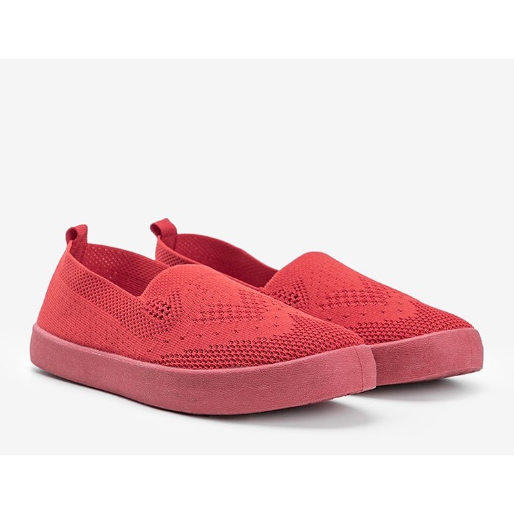 Sneakers slip-on traforate rosse Moab rosso 1