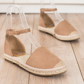 Kayla Espadrillas Beige Con Fibbia 1