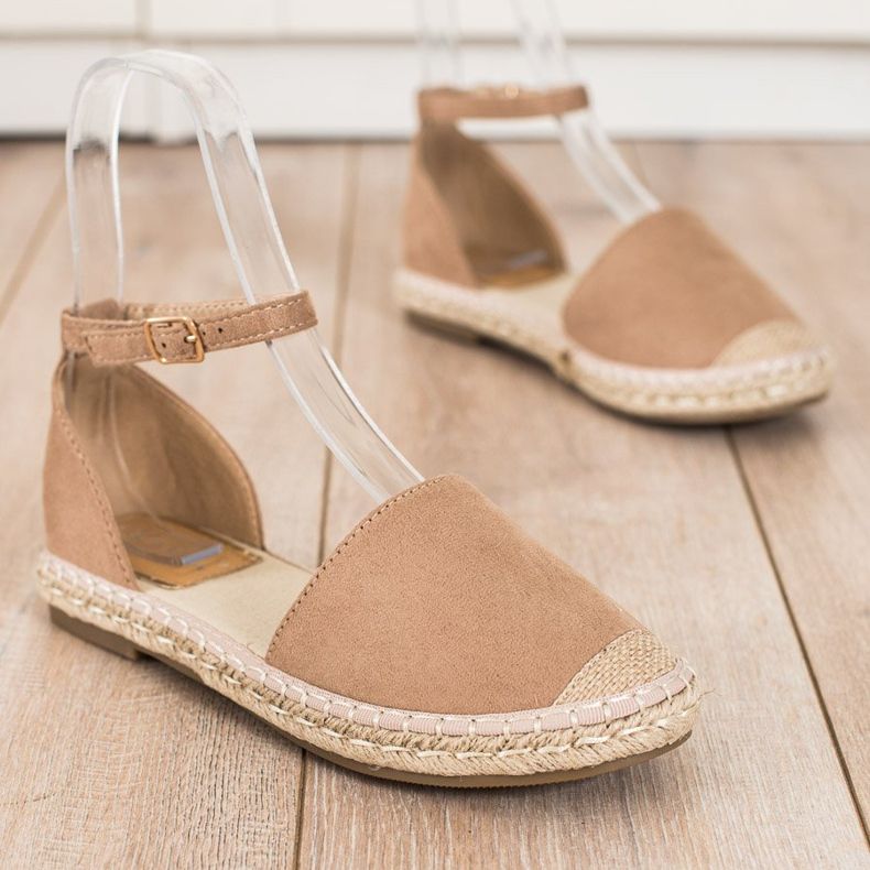 Kayla Espadrillas Beige Con Fibbia 1