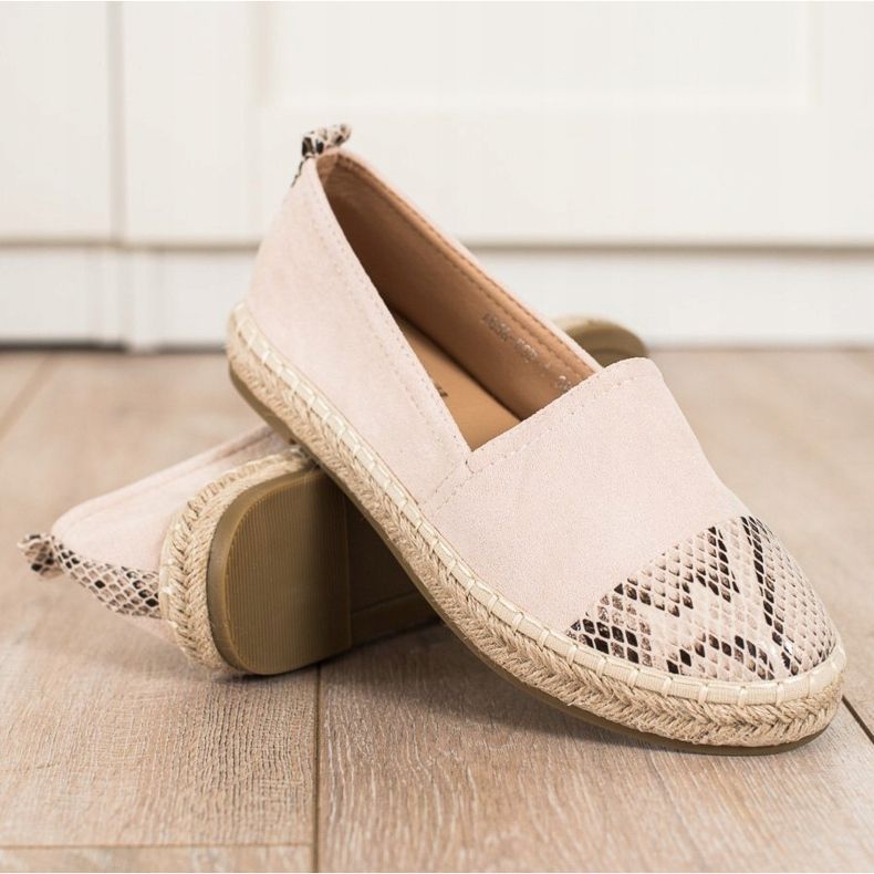 Bestelle Espadrillas Con Inserto Stampa Serpente beige 1