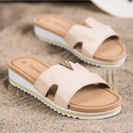 Groto Gogo Pantofole classiche comode beige 1