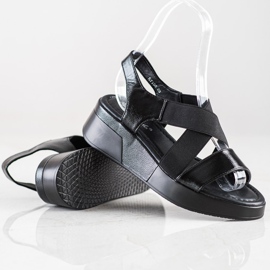 Weide Sandali comodi slip-on nero 1