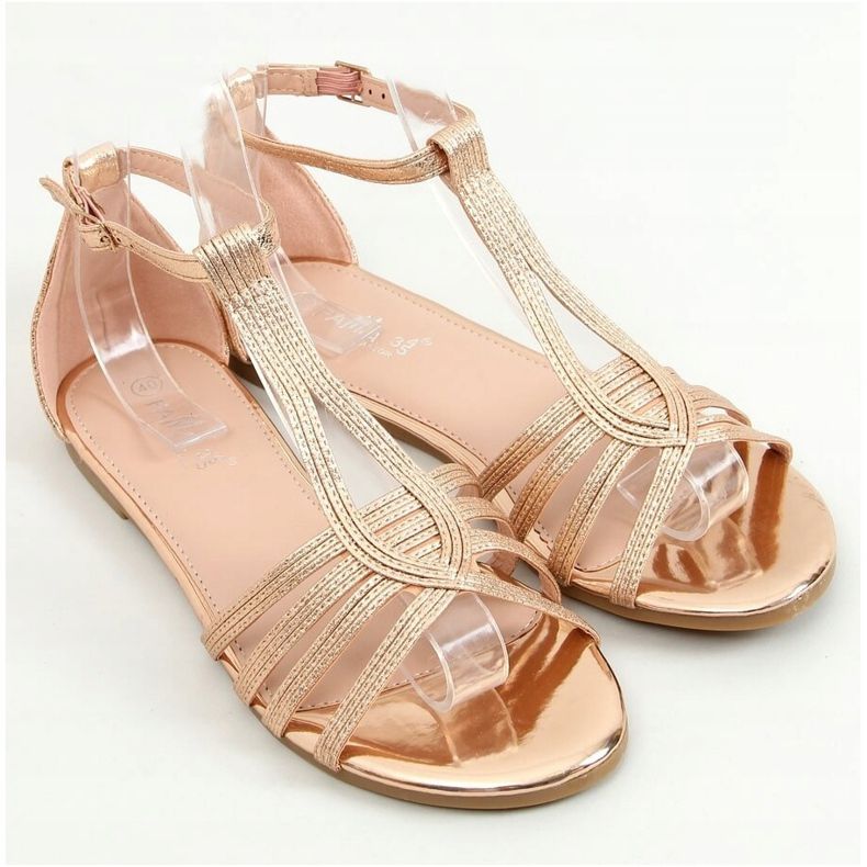 Sandali donna champagne SM0024 Champagne d'oro 1
