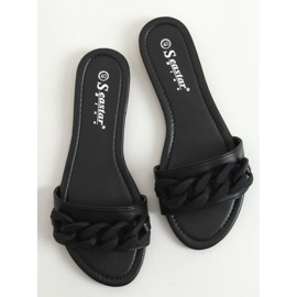 Pantofole nere con catena nere CK205P Nere nero 1