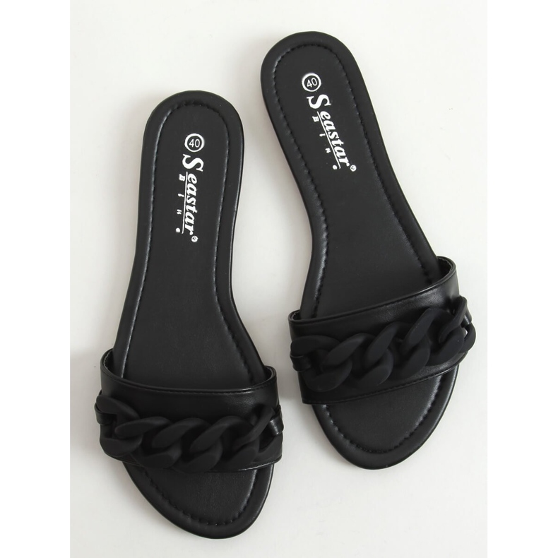 Pantofole nere con catena nere CK205P Nere nero 1