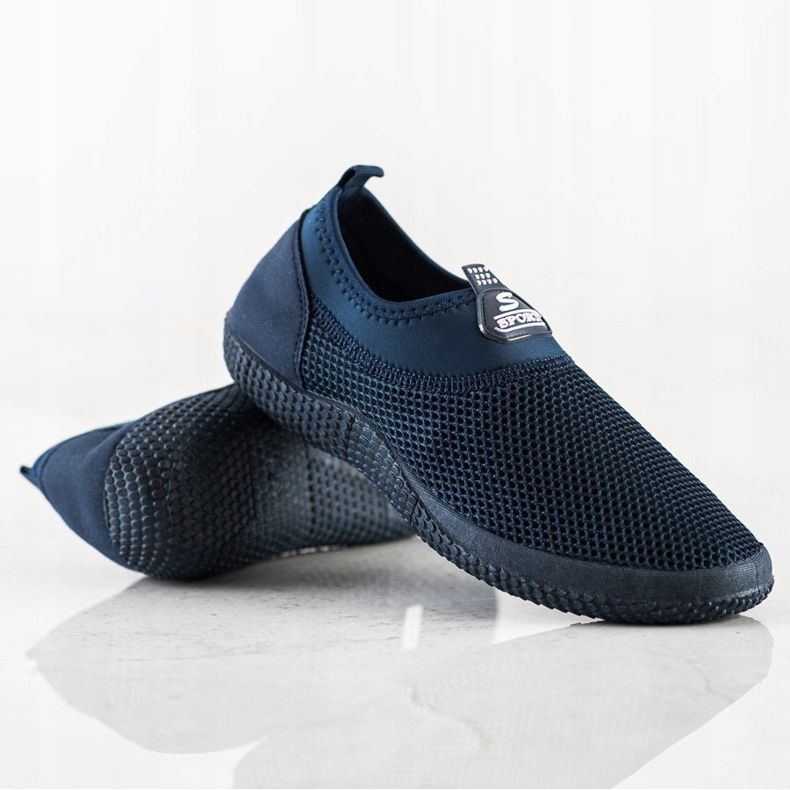 SHELOVET Scarpe slip-on traforate blu 1