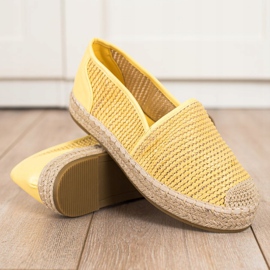 Coura Espadrillas intrecciate giallo 1