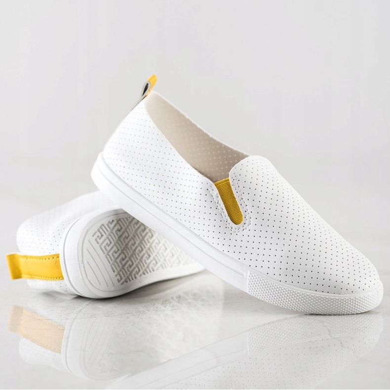 Sun Color Slipon Con Inserto Giallo bianca 1