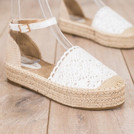 Sixth Sense Espadrillas con inserto in pizzo bianca 1