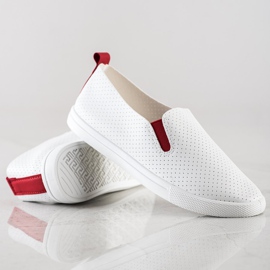 Sun Color Slipon Con Inserto Rosso bianco 1