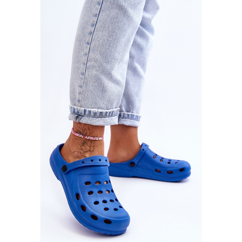 Flameshoes Pantofole in schiuma Eva blu da donna 2