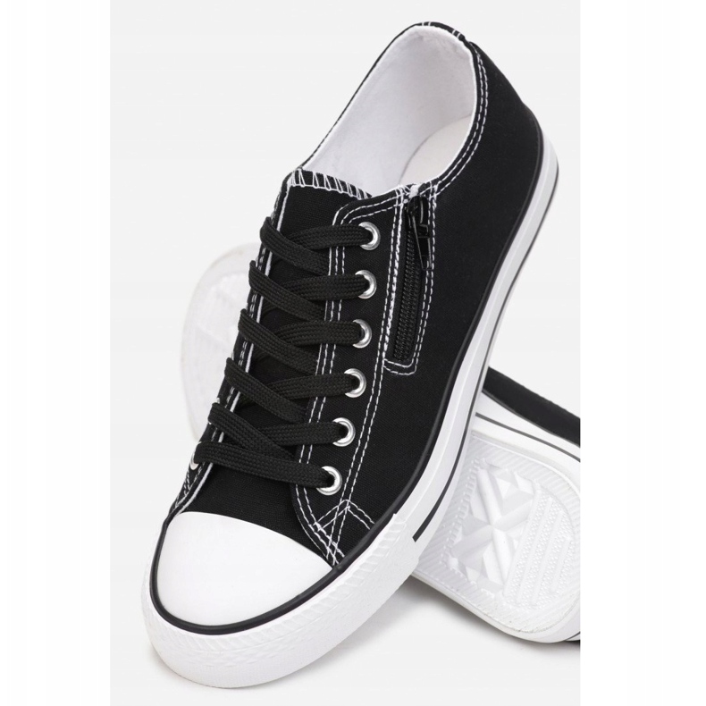 Sneakers Da Donna Con Cerniera Nere Malani nero 1