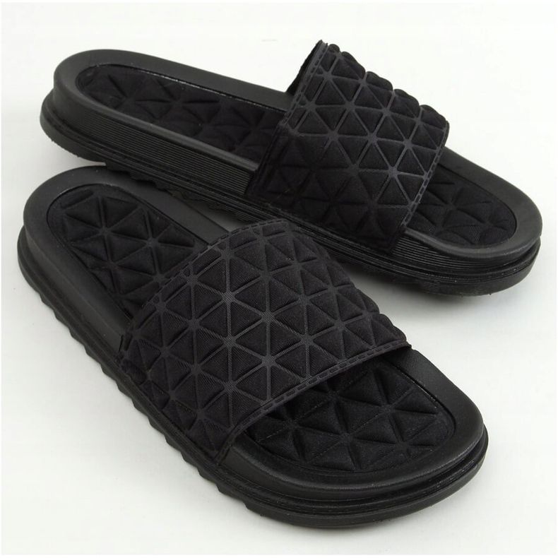 Pantofole nere da donna nere 10-251 Black nero 1