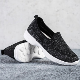 SHELOVET Scarpe sportive traforate nero 1