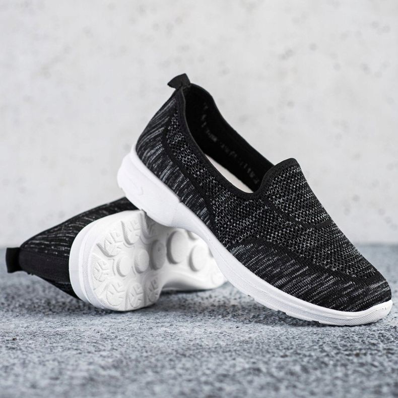 SHELOVET Scarpe sportive traforate nero 1