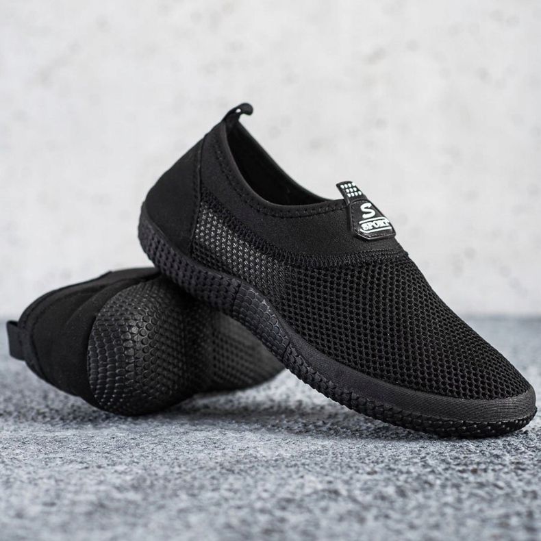 SHELOVET Scarpe slip-on traforate nero 1