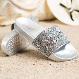 SHELOVET Pantofole Con Ornamenti grigio 1