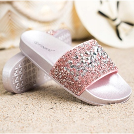 SHELOVET Pantofole Con Ornamenti rosa 1