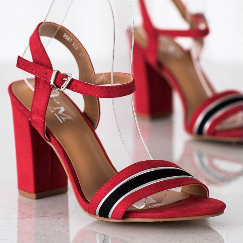 Cm Paris Sandali con tacco alto rosso 1