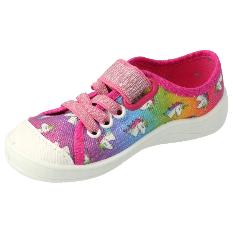 Scarpe per bambini Befado 251X178 Unicorno blu arancia rosa argento verde 2