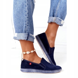 Espadrillas traforate Big Star HH276004 Navy Blue blu navy 3