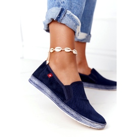 Espadrillas traforate Big Star HH276004 Navy Blue blu navy 1