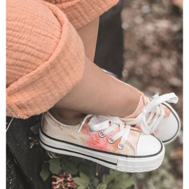 Sneakers Classiche Per Bambini Con Effetto Tie-Dye Simba 807-3A rosa giallo 4