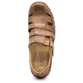 Polbut Scarpe traforate da uomo 237 per l'estate marrone 2