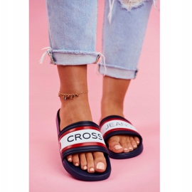 Pantofole da donna Cross Jeans Navy Blue FF2R4160C 2