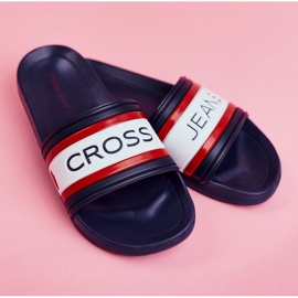 Pantofole da donna Cross Jeans Navy Blue FF2R4160C 4