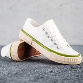 SHELOVET Scarpe Da Ginnastica Su Una Piattaforma Beige bianco 1