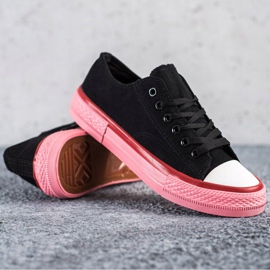 SHELOVET Sneakers Sulla Piattaforma Rosa nero 1