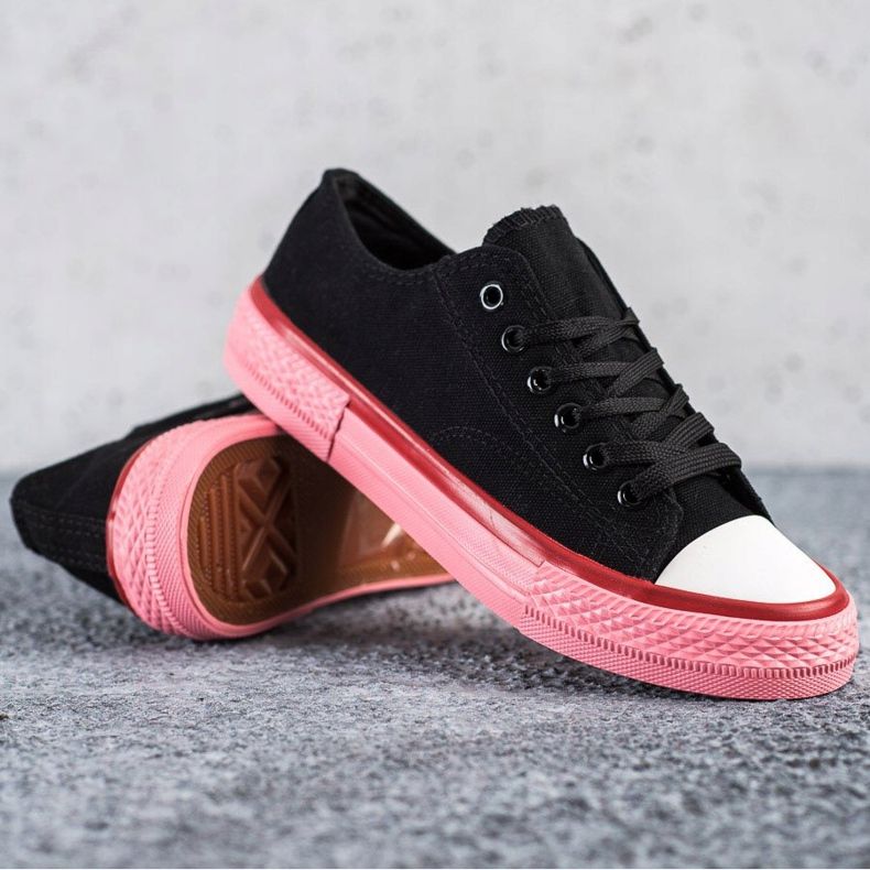 SHELOVET Sneakers Sulla Piattaforma Rosa nero 1