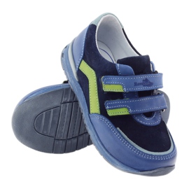 Scarpe da ragazzo con le rape Ren But 3261 gr multicolore verde blu 3