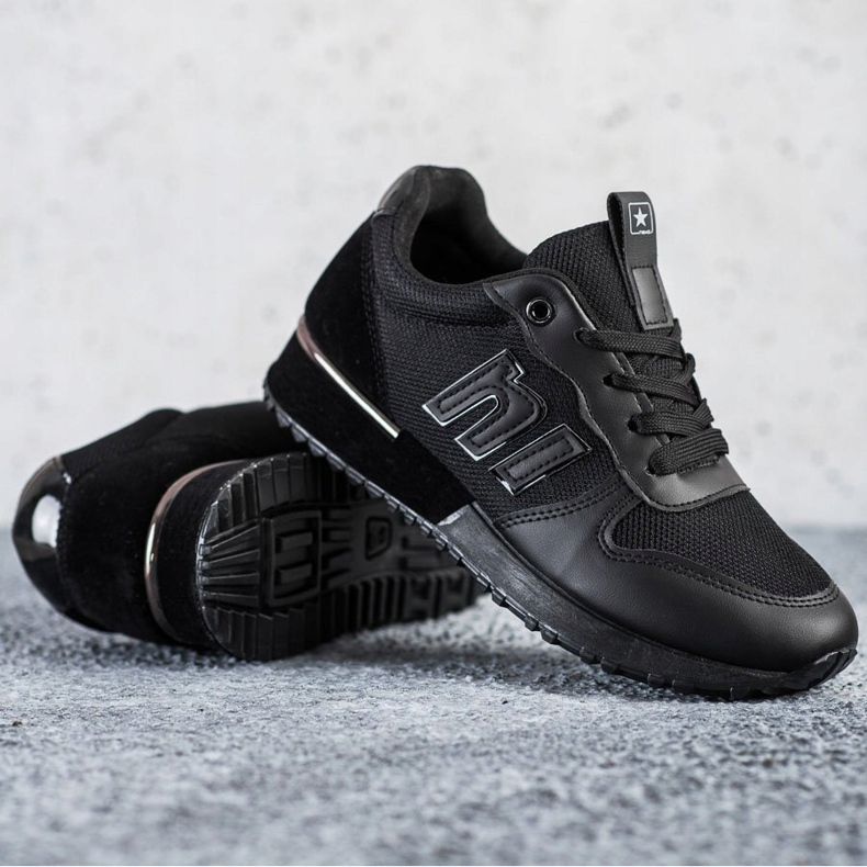 SHELOVET Scarpe da ginnastica classiche nero 1