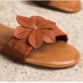 Diamantique Sandali Marroni Con Fiore marrone 2