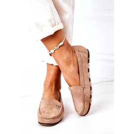 PS1 Mocassini Donna Scamosciati Marrone Chiaro Madelyn beige 1