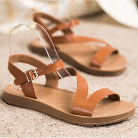 Cm Paris Sandali casual con ecopelle marrone 1