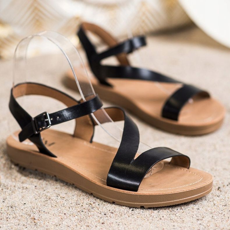 Cm Paris Sandali casual con ecopelle nero 1