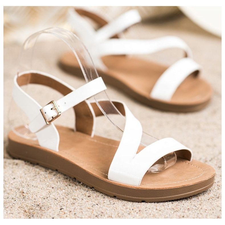 Cm Paris Sandali casual con ecopelle bianco 1