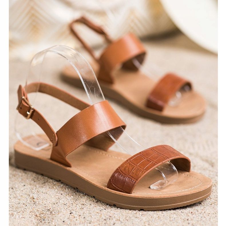 Cm Paris Sandali Classici Con Fibbia marrone 1